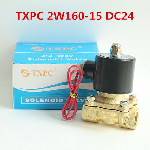 TXPC 电磁阀2W160-15全铜电磁阀原装正品4分水阀DN15口径220V 24V