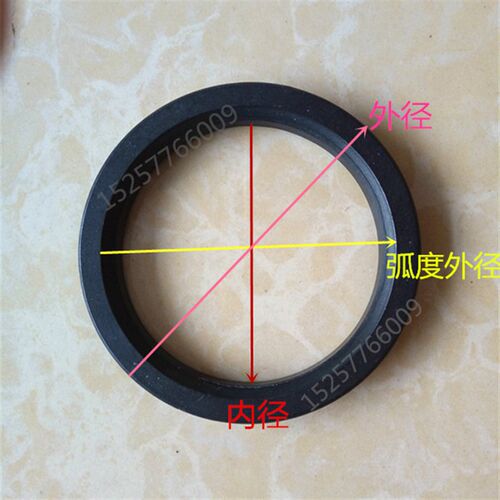 碳纤维密封圈改性四氟Q41/47球阀阀座CPTFE黑色耐高温阀垫DN50/65