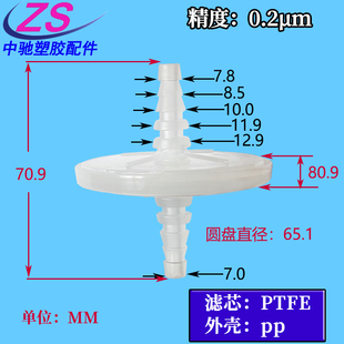 二氧化碳培养箱制氧机针式空气圆盘式蝶形氧气耐高温过滤器