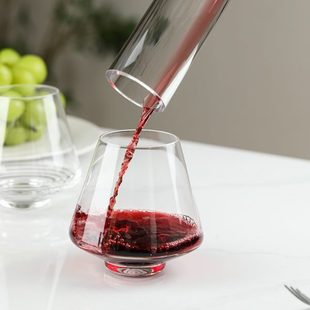 厂促祁县档轻奢水晶玻璃醒酒器一壶两杯家用醒酒器酒杯套装