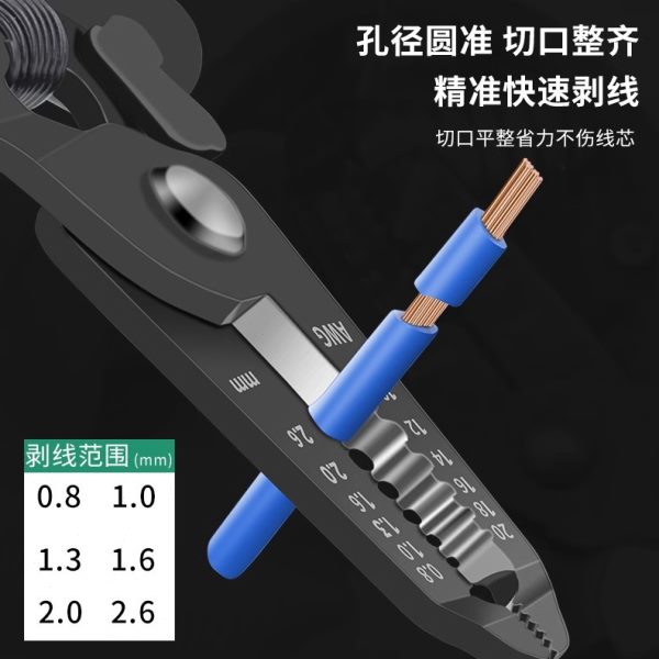 厂促进口工专业级多功能剥线钳电工专用工具钳子电工钳扒皮钳剥皮