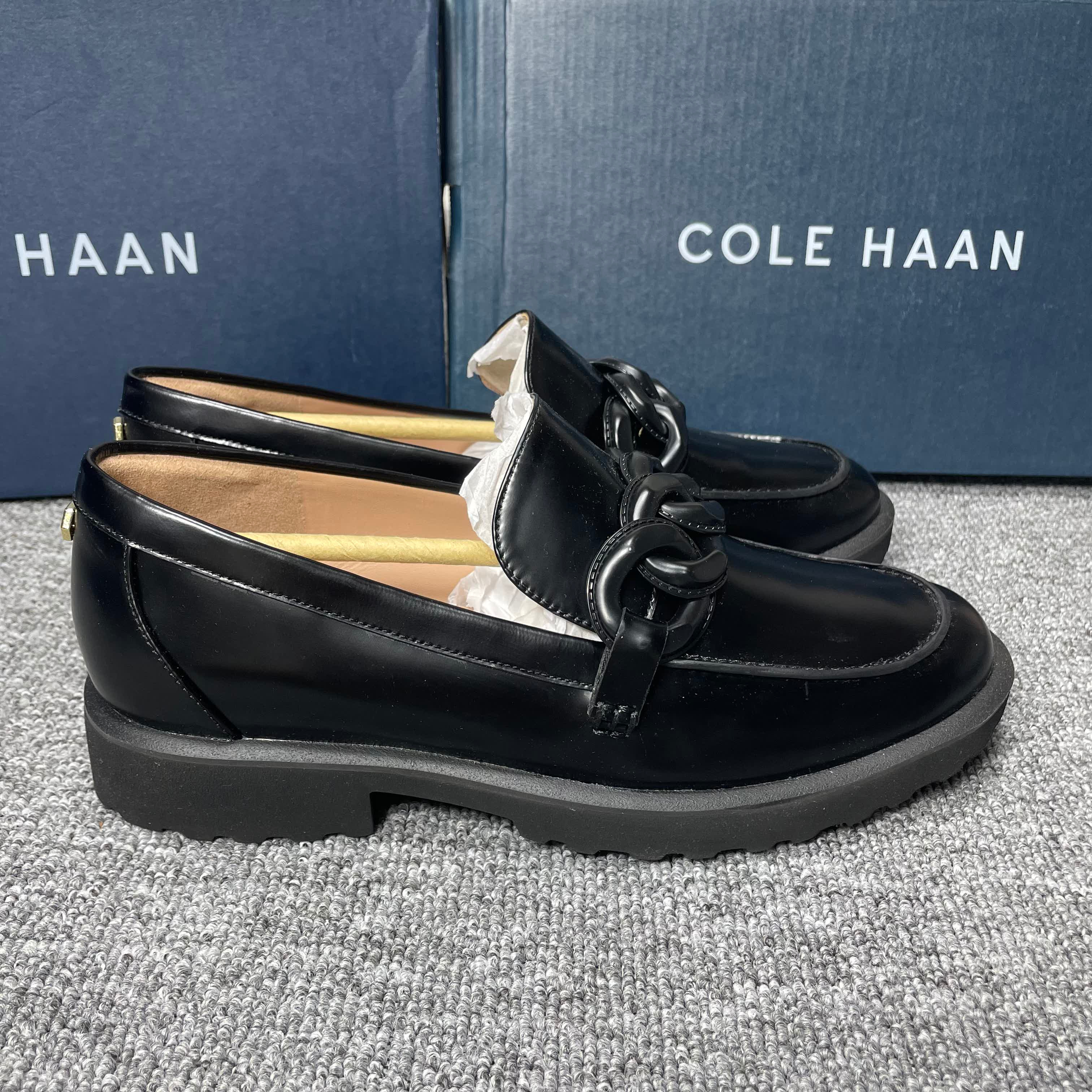 Cole Haan歌涵/女鞋春秋季舒适厚底复古乐福鞋时尚潮流休闲鞋单鞋