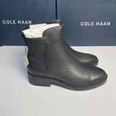 潮流休闲百搭黑色短靴春秋季 Cole 舒适皮靴 女鞋 时尚 Haan 歌涵