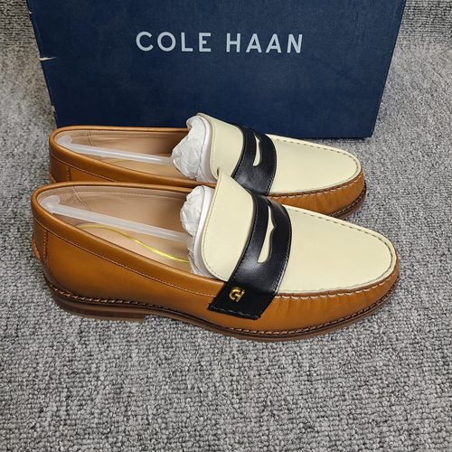 Cole Haan/歌涵 女鞋时尚潮流拼接色乐福鞋春秋舒适超轻复古百搭