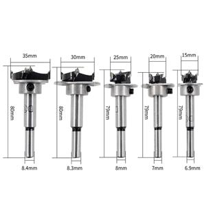 木工三尖钻限位环套装 35mm8pc 木工钻头夹紧器定位圈定深器套装
