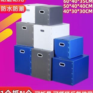 大容量防水塑料搬家箱子收纳箱学生可折叠整理中空板周转箱非纸箱
