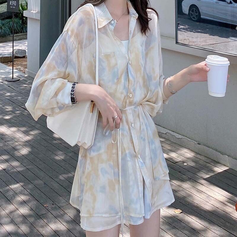 气质女神范衣服套装夏季赫本轻熟休闲运动套装