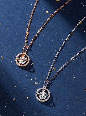 s925银童话星球套链女项链吊坠