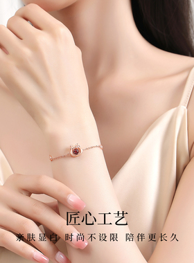 新品真S925银迎福龙手链女手串