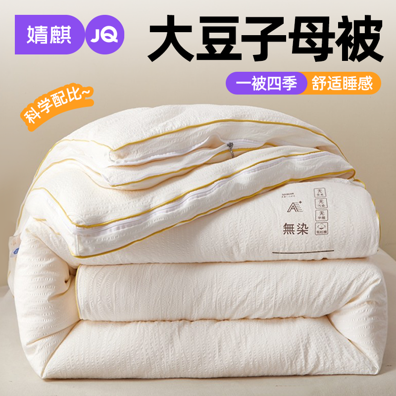 婧麒大豆纤维子母被芯四季可通用