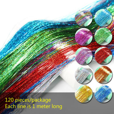 推荐1 Pc Sparkle Shiny Hair Tinsel Hair Extensions Dazzles W