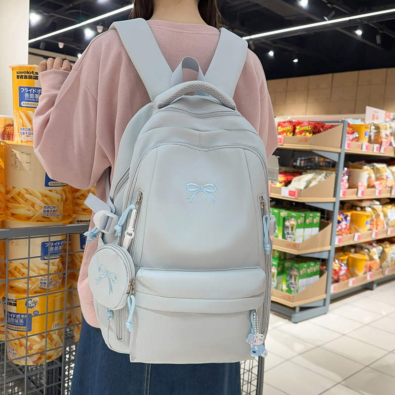 书包女小清新日系初中生高中生简约大学生背包女韩版小学生双肩包