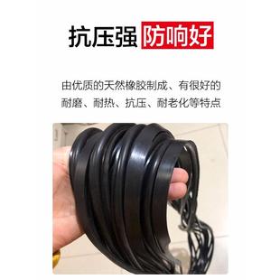 下雨通信井盖长方形井圈密封圈防臭下水道垫片防响铸铁圆井盖皮条