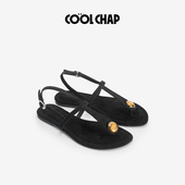COOLCHAP25新款 气质潮流 平底沙滩时尚 时光遐想系列凉鞋 女海边夏季