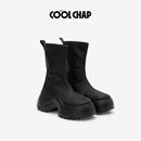 【达】COOLCHAP瘦瘦靴长靴短靴2025秋冬新款袜靴厚底女靴子