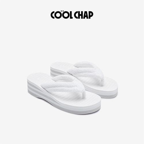 COOLCHAP厚底防滑增高人字拖女