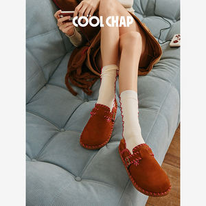 COOLCHAP厚底勃肯鞋女时尚包头拖鞋全包勃肯鞋