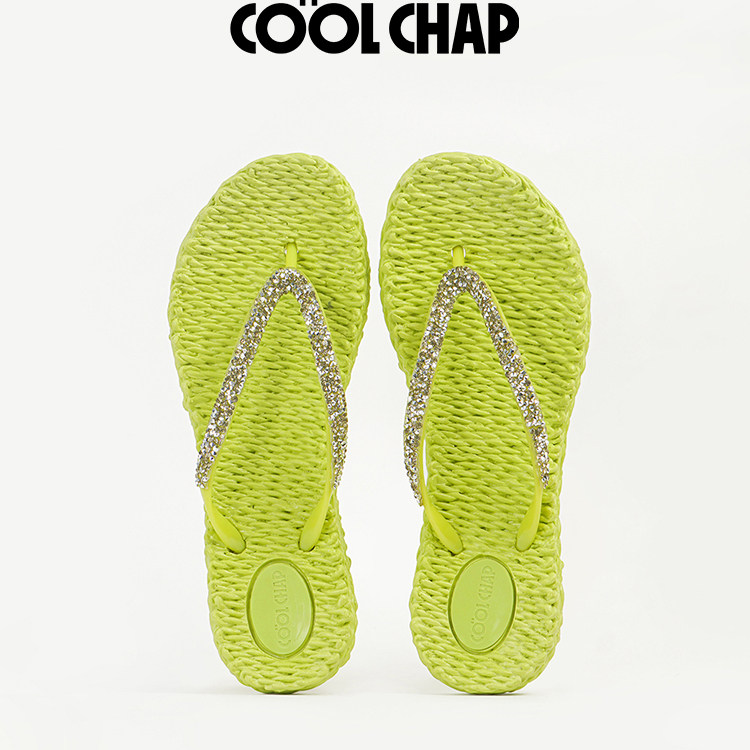 COOLCHAP麻绳手工编织人字拖女图片