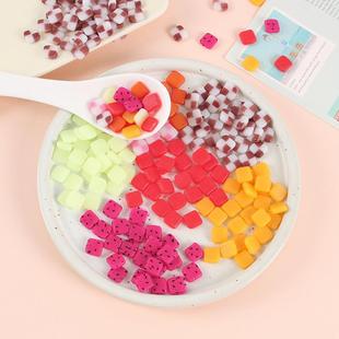 仿真迷食你水果片糖果手工甜小品配件微缩玩家零食过家玩具