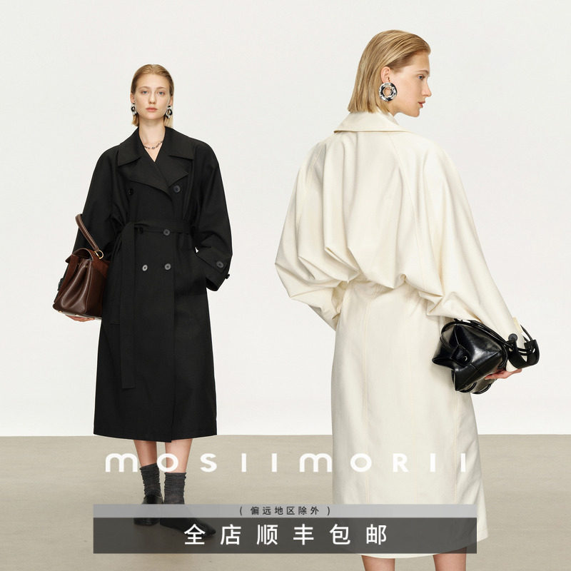 MOSIIMORII【漫游花信】2026新款夏季时尚中长款轻薄女款风衣外套