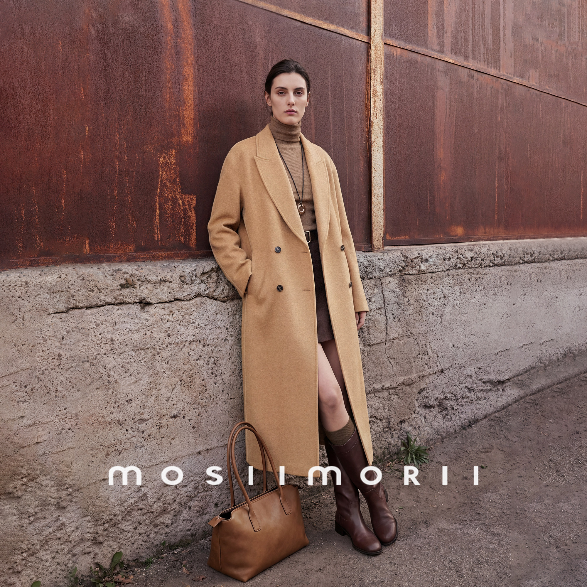 MOSIIMORII【索伦托雾】毛呢外套女中长款2026秋冬新款羊毛大衣