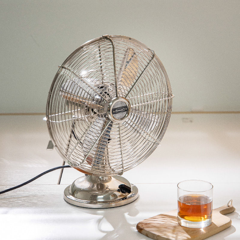 IMASU台扇复古家用卧室金属12寸台式家居宿舍寝室怀旧轻音电风扇