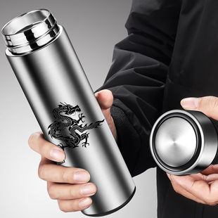 304不锈钢真空保温杯男商务办公过滤茶杯车载泡茶水杯定制生肖款