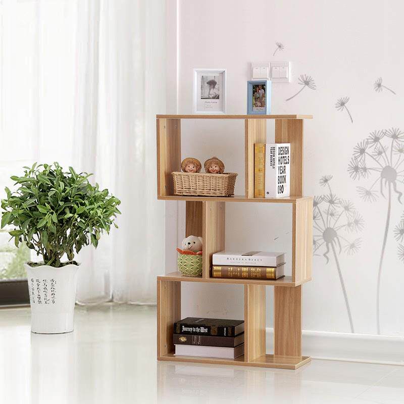 简易书架置物架书柜自由组合桌上收纳物儿童小柜子简约书架隔断储