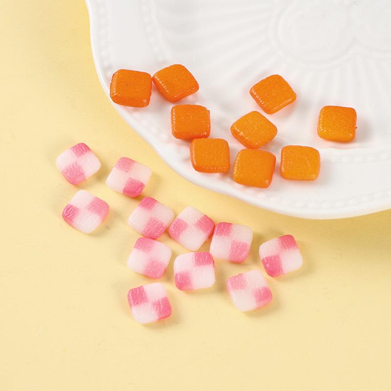 真迷你果糖年糕片饼干手配件微仿缩食玩假食物小零食摆工件