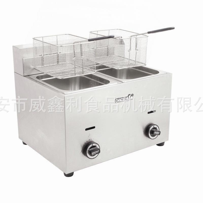 商用炸鸡电炸炉锅单缸双缸炸薯条鸡翅多功能小吃车优选节油10L