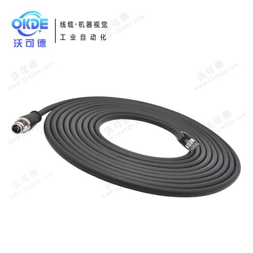 兼容Cognex康耐视ccb-84901-2001-05网线M12转RJ45X编码8针芯线缆