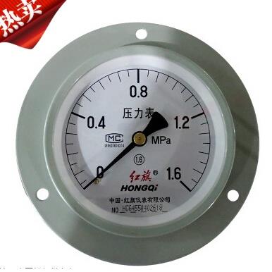 轴向带前边压力表Y-40 50 60 100 150ZT0-1.0 1.62.516254060*
