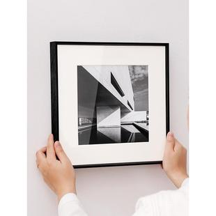 艺术微喷画框 16寸12寸简约细窄边相片框 裱定制 展览铝合金相框装
