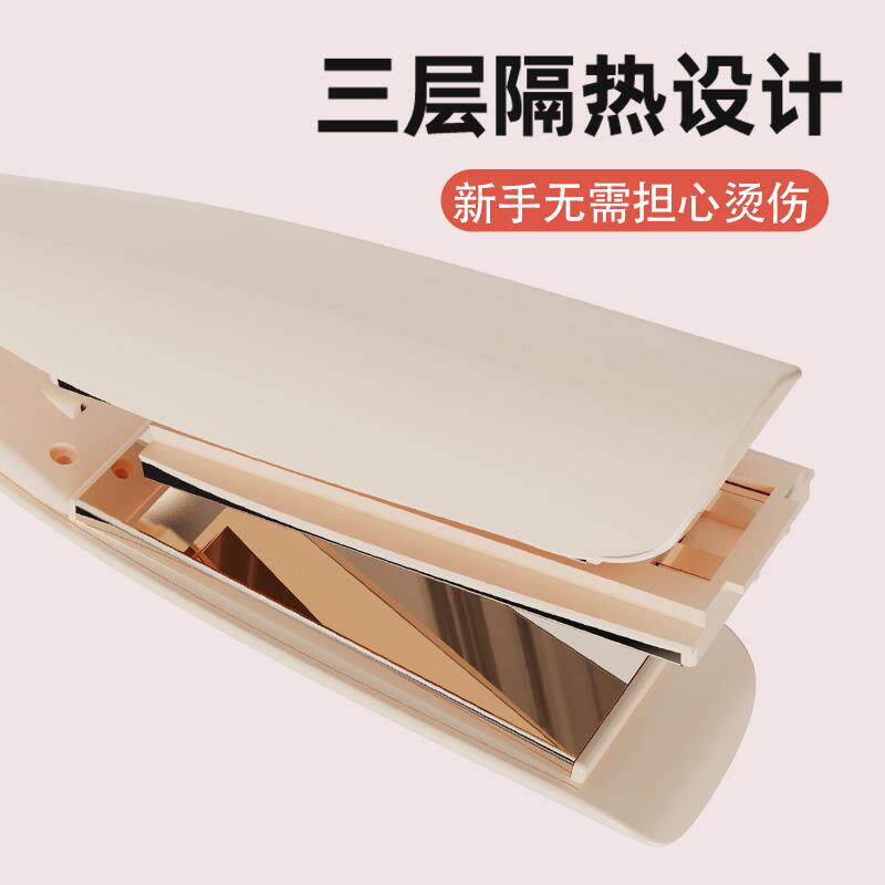 现货跨境夹板卷发直m发两用刘海夹板小型迷你宿舍专用负离子便携