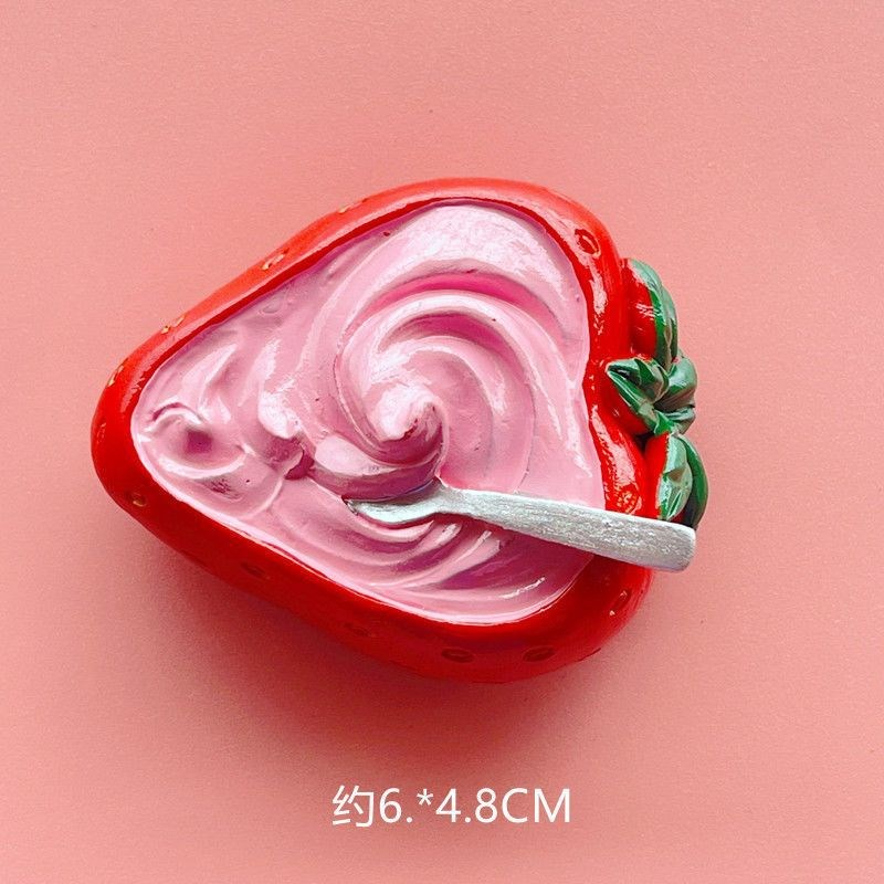 现货速发食物冰箱贴立体玉米大闸蟹冰淇淋小吃磁贴磁性贴装饰贴留