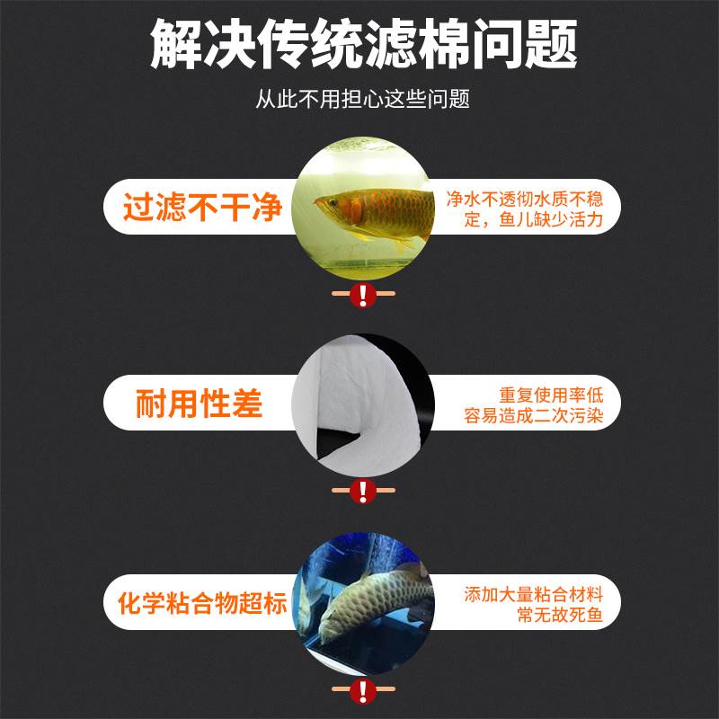 现货速发ac滤材过滤棉超滤棉鱼缸高密度加厚生化棉无胶净水高透细