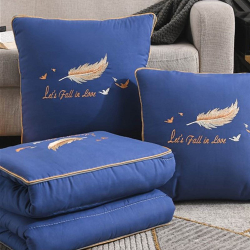 速发被载抱被被子两用多功能靠垫车沙发靠枕午睡空调枕头枕可折叠