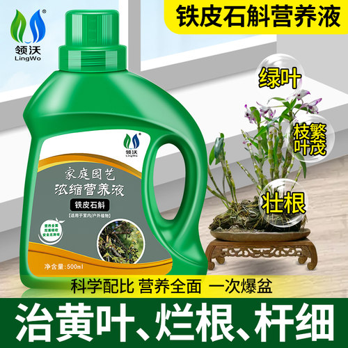 速发铁皮石液专花肥料营养斛室内石斛盆栽通用促用养根有机浓缩水