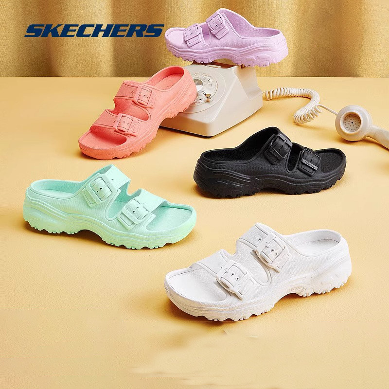 Skechers斯凯奇泡泡鞋女运动拖鞋