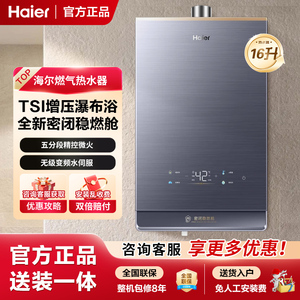 Haier/海尔 JSQ31-16KL7云程U1燃气热水器家用天然气水伺服16升