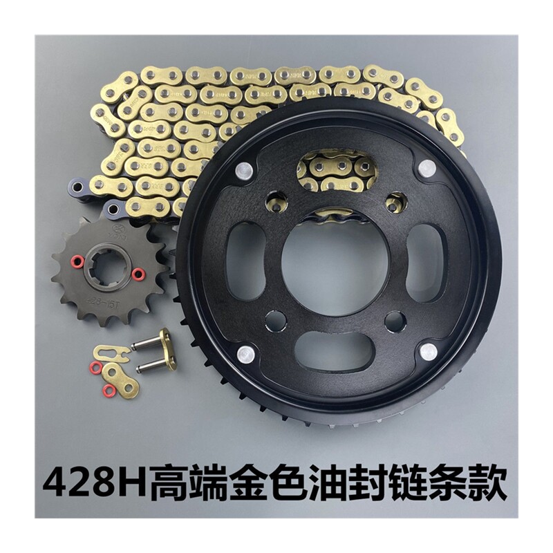 现货速发适用新大洲战龙SDH150-15-1-21改装链轮牙盘油封套链链条