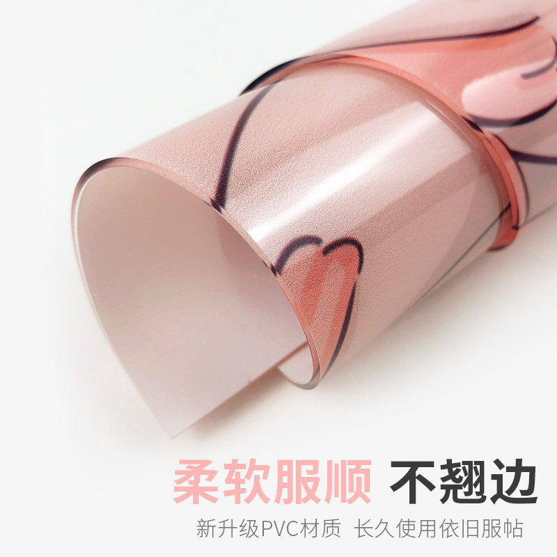 现货速发新款儿童卧室少公主风床头柜盖布防水防烫软玻璃垫子防尘