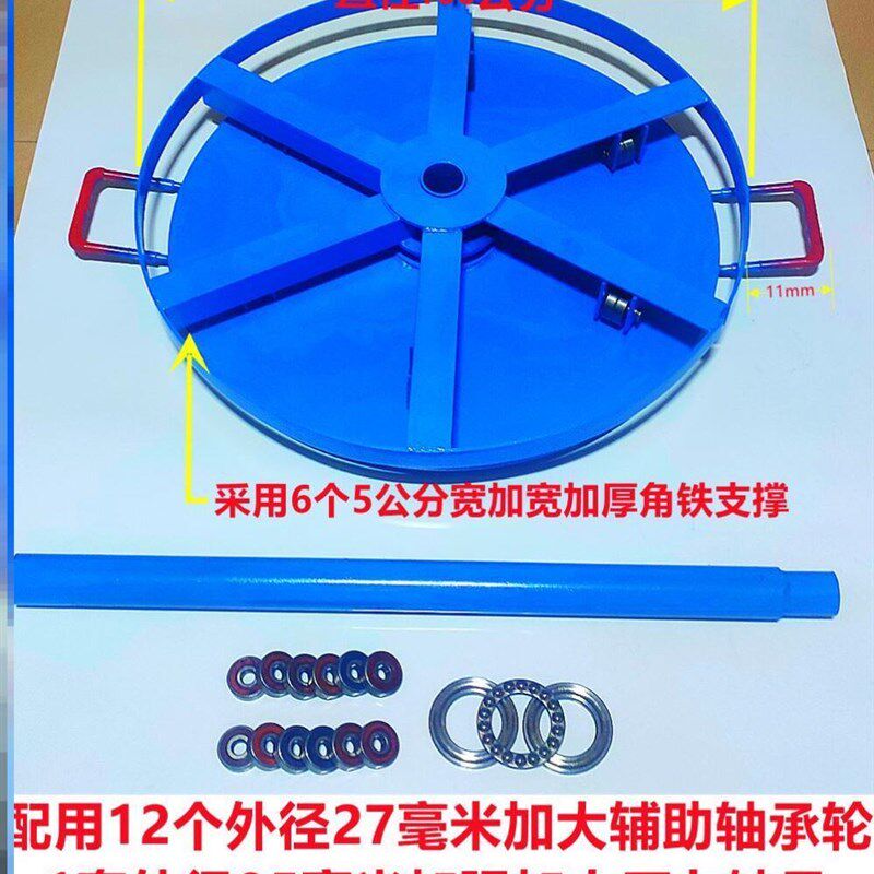 现货速发可带刹车加厚加强槽钢电缆放线盘圆盘光纤卧式放线架电力