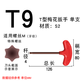 数控螺丝红旗T型刀杆刀盘刀片梅花内六角旗形扳手T567T8910T15T25