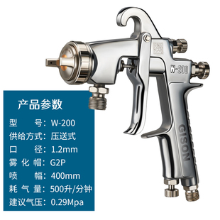 吉生W-101喷枪油漆喷抢喷漆工具W-71家具木器汽车面漆气动喷漆枪