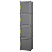 简易衣柜小型单人宿舍家用卧室出租房用塑料衣橱组装 儿童收纳柜子