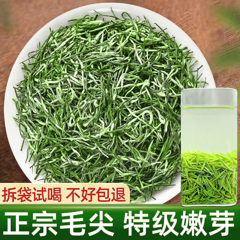 信阳正宗毛尖茶2025新茶叶特级明前嫩芽高山绿茶浓香耐泡手工云雾