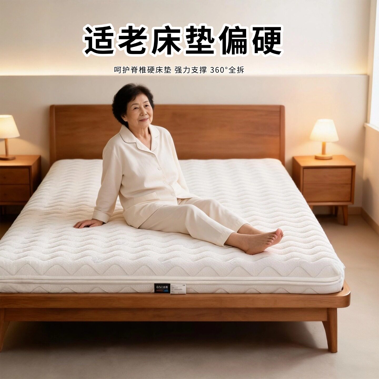 菲欧宫床垫偏硬适老椰棕黄麻S型儿童护腰脊全拆0甲醛0胶水榻榻米