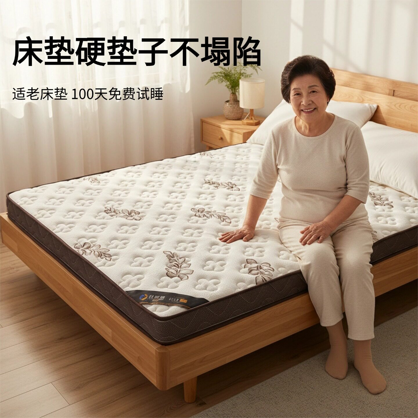 菲欧宫床垫硬垫子不塌陷适老床垫环保家用护腰护脊可定制异形折叠