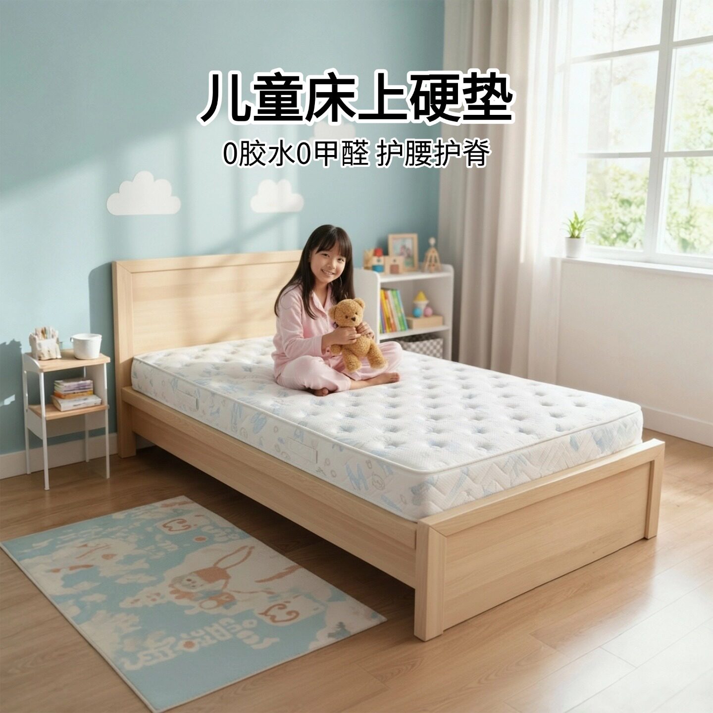 菲欧宫儿童黄麻硬垫护脊护腰